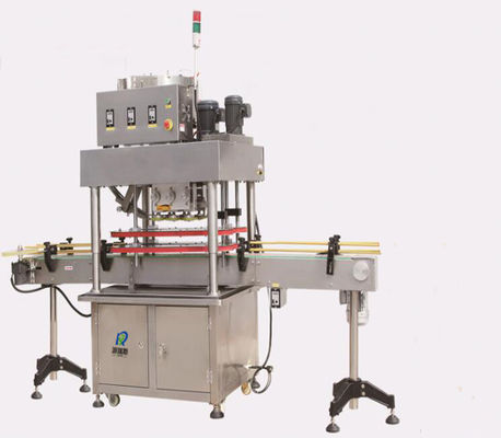 6 Wheels Linear Screw Automatic Capping Machine With Cap Sorter
