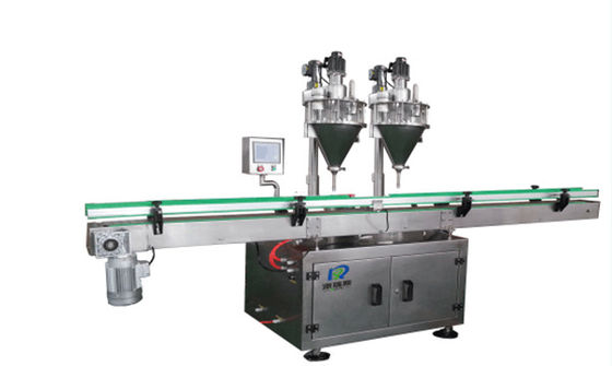 Two Heads 500 To 5000g Dry Powder Filling Machine , Automatic Canning Machine